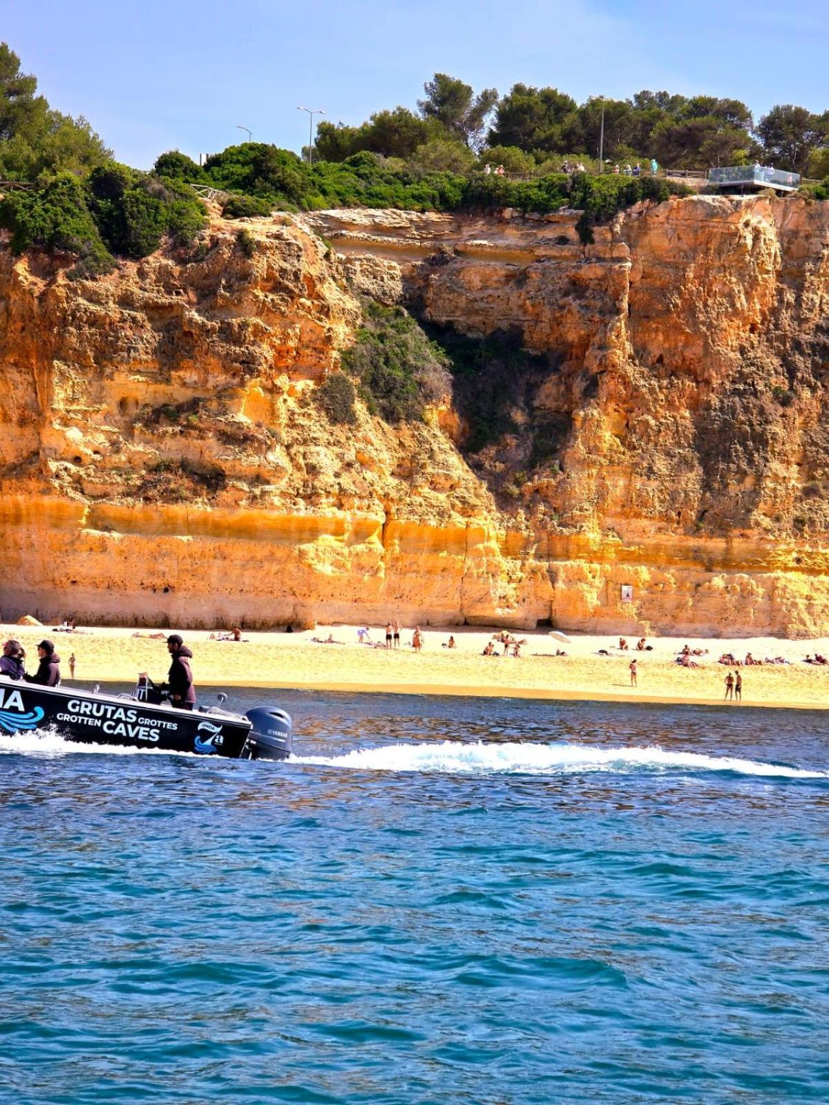 White T1 - Ocean View Apartment Albufeira Ngoại thất bức ảnh