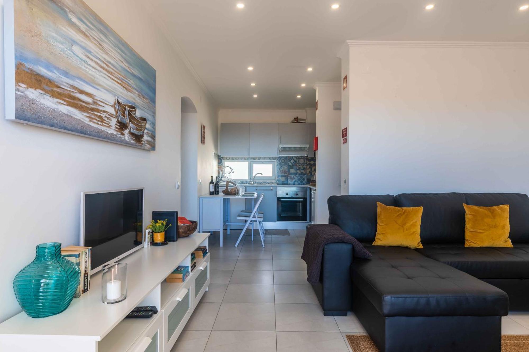 White T1 - Ocean View Apartment Albufeira Ngoại thất bức ảnh