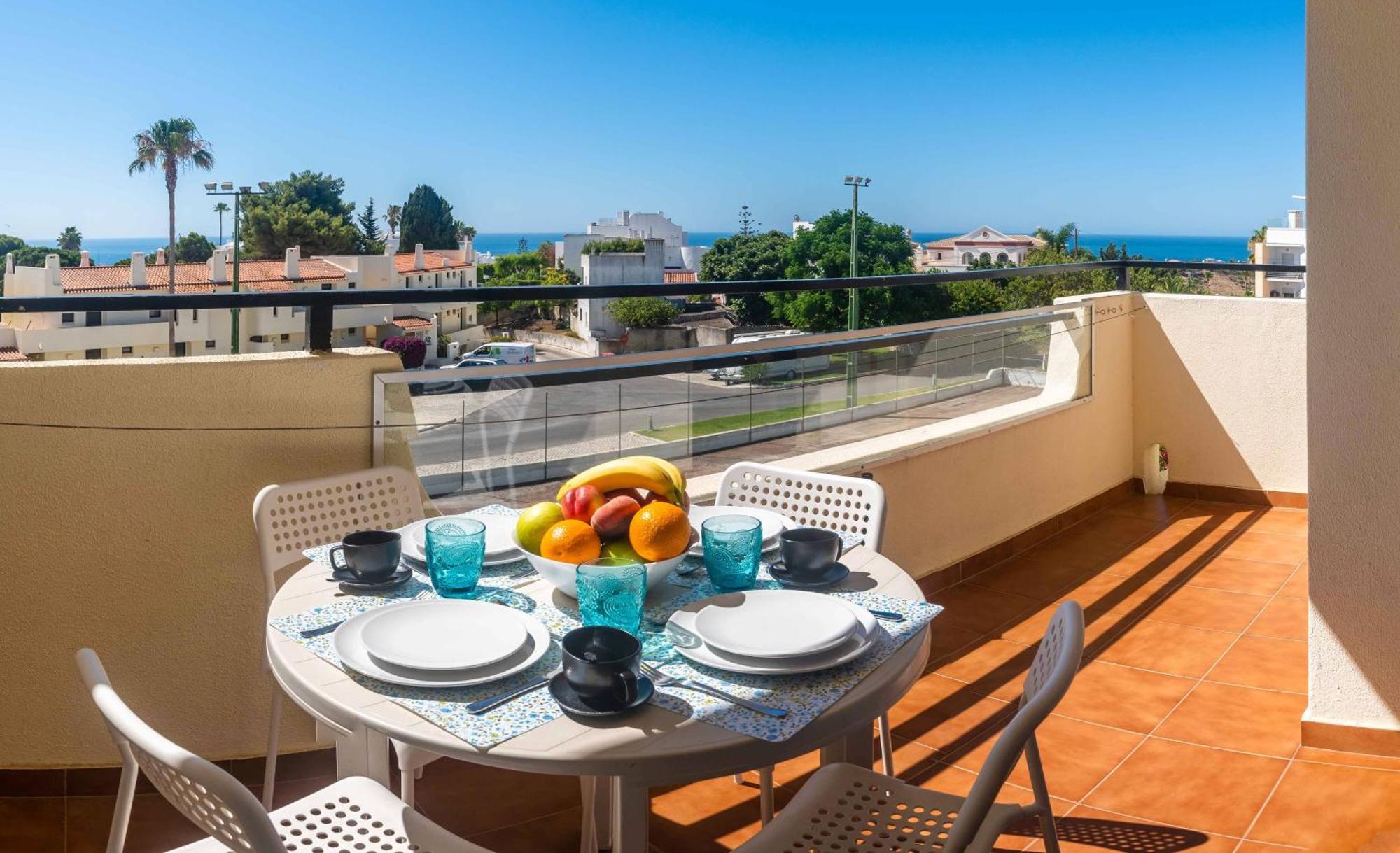 White T1 - Ocean View Apartment Albufeira Ngoại thất bức ảnh
